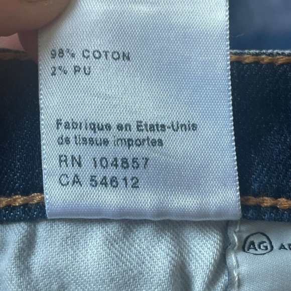 AG Adriano Goldschmied The Stilt Cigarette Jeans -Size 24R - Picture 13 of 16
